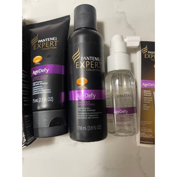 Pantene Pro-v Expert Collection Age Defy Shampoo Conditioner Starter Kit 3 PC - Picture 3 of 9